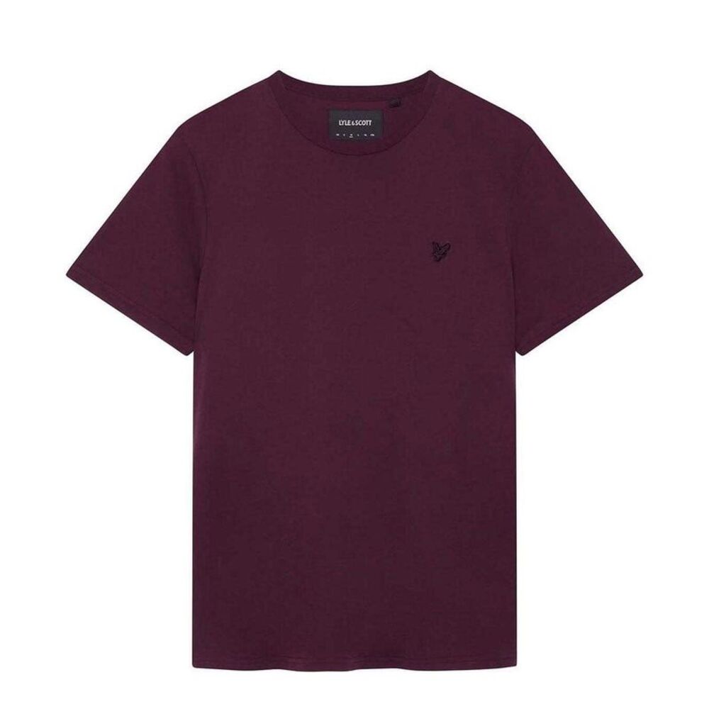 Lyle & Scott Mens Tonal Eagle Crew Neck / Red